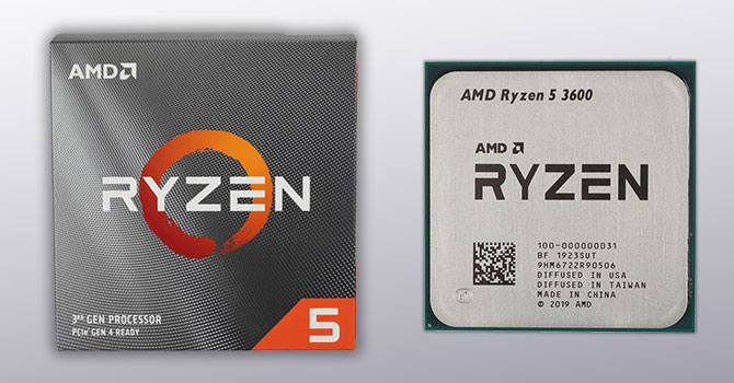 AMD Ryzen 5 3600 6-Core 12-Thread 3.4-3.9 ghz 16mb 65W AM4, - Image 2