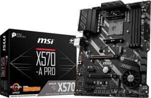 MSI X570 A PRO (AM4) X570, ATX, 4*ddr4