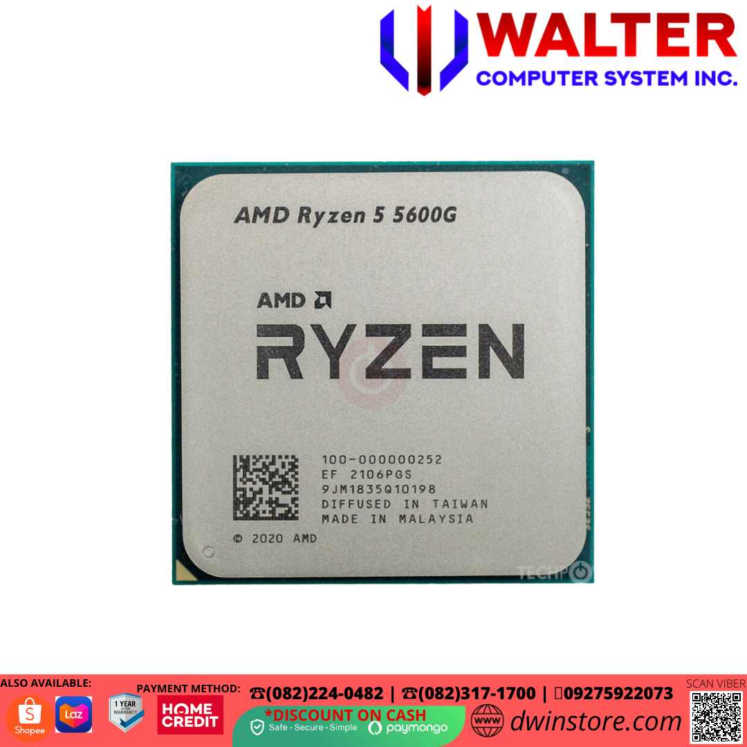 AMD Ryzen 5 5600G OEM | 3.9 GHz | 6-Core 12-Thread