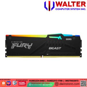 Kingston 32GB 5600MT/s DDR5 CL40 DIMM FURY Beast RGB