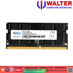 NETAC NTBSD4N26SP-08 8GB 2666MHZ SODIMM D4