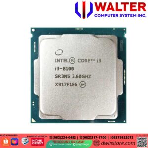 INTEL I3 8100 OEM 3.6GHZ  LGA 1151 TRAY TYPE