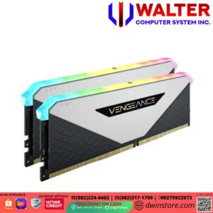 CORSAIR VENGEANCE RGB RT 16GB(2X8GB) DDR4-3200 C16MEM-WHITE