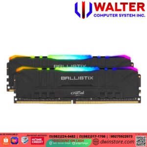 Crucial Ballistix RGB 16GB Kit (2x8GB) DDR4-3200Mhz BLACK
