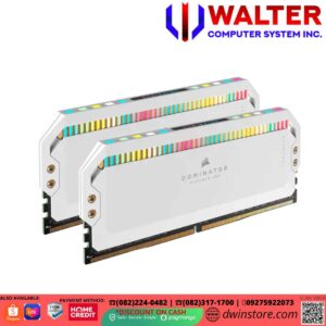 CORSAIR PLATINUM RGB 32GB 2X16GB DDR5-5600 C36 MEM KIT WHITE