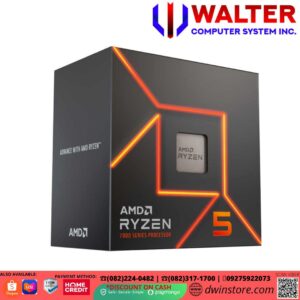 AMD RYZEN 5 7600 6CORE/12TH/3.8GHz-5.1GHz/65W AM5 PROCESSOR