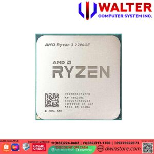 AMD RYZEN 3 2200Ge 3.2GHz APU VEGA 8 OEM w/ cpu cooler