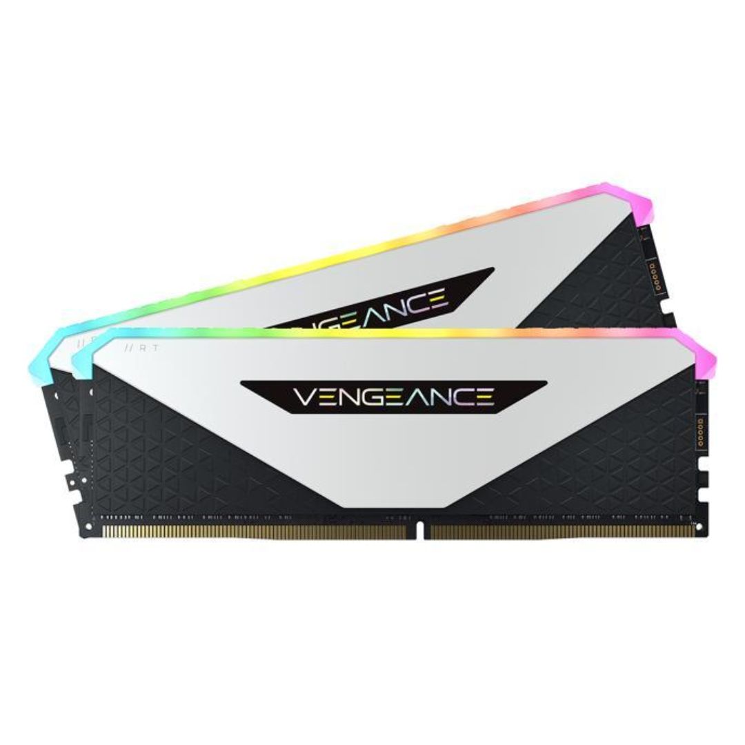 CORSAIR VENGEANCE RGB RT 16GB(2X8GB) DDR4-3200 C16MEM-WHITE - Image 3