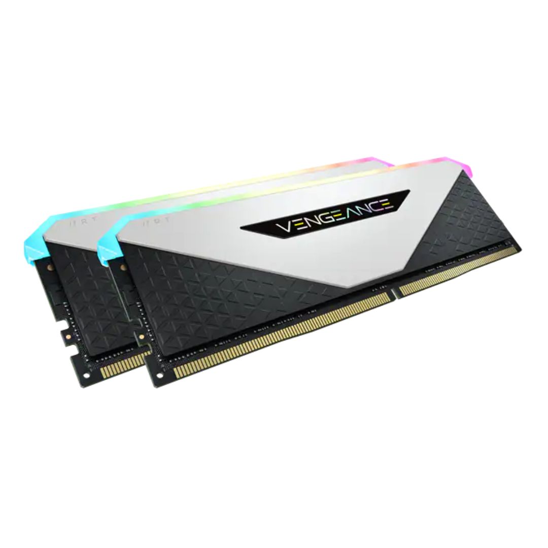 CORSAIR VENGEANCE RGB RT 16GB(2X8GB) DDR4-3200 C16MEM-WHITE - Image 2