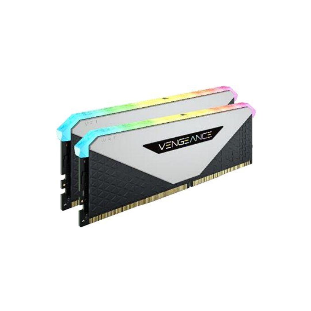 CORSAIR VENGEANCE RGB RT 16GB(2X8GB) DDR4-3600 C18 -WHITE – DWINSTORE.COM