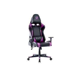AXGON GAMING CHAIR,PURPLE BLACK, RACING LEATHER COLD CURE