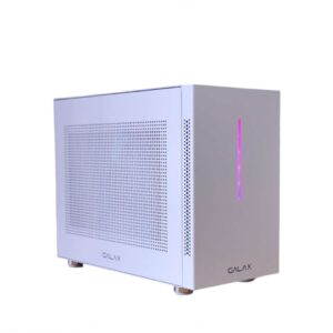 GALAX REV-03 WHITE IATX/Matx GAMING CASE W/ RGB FRONT PANEL