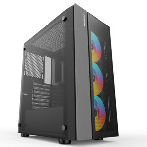 Iforgame FTW ICE aRGB TG, ATX, black, 3X120mm case