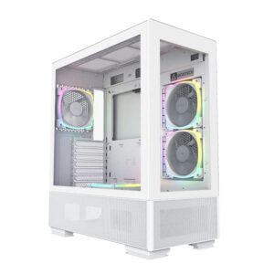 Montech Sky Two ATX Case 4x120mm Fans Prestine wht