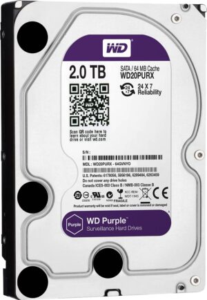 Western Digital WD22PURZ 2TB Purple  Hardrive