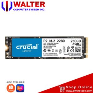 CRUCIAL P2  250GB CT250P2SSD8  NVMe PCIe 2280 M.2 SSD