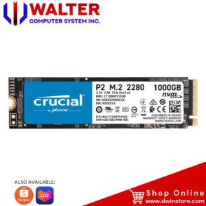 Crucial P2 CT1000P2SSD8 1TB M.2 2280 NVMe PCIe SSD