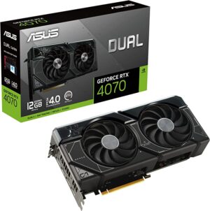 ASUS DUAL RTX4070-012GB/ HDMI/DP/12GB GRAPHICS CARD