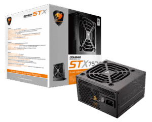 COUGAR  STX 750 80PLUS 750 FIX OUTPUT CABLE POWERSUPPLY