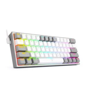 REDRAGON ( K617-RGB)FIZZ GRAY-PINK