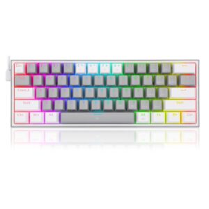 REDRAGON ( K617-RGB)FIZZ GRAY-WHITE