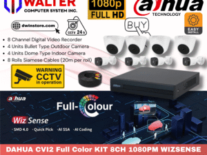 DAHUA CVI2 Full Color  KIT 8CH 1080PM WIZSENSE HDCVI CAMERA