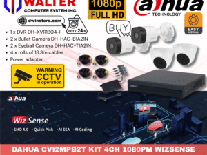 DAHUA CVI2MPB2T KIT 4CH 1080PM WIZSENSE HDCVI CAMERA