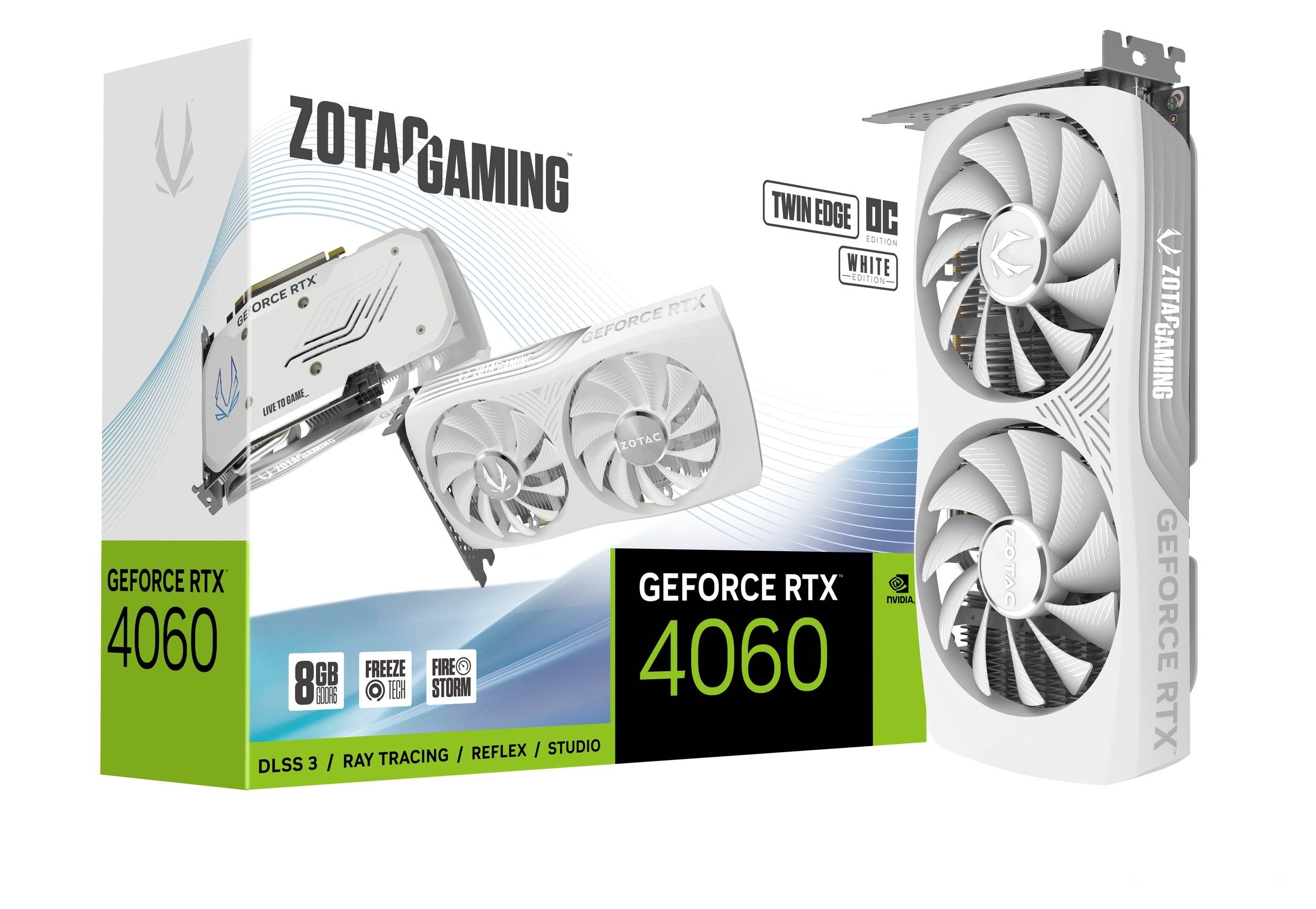 Zotac GF RTX 4060 8GB Twin Edge OC White 8GB GDDR6,