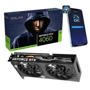 Galax RTX 4060 8GB 1-Click OC 2X V2 Dual Fan (46NSL8MD9NXV) 128-bit GDDR6 Videocard