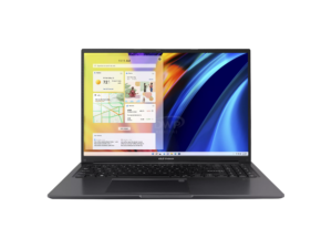 Asus Vivobook 16 X1605ZA-MB818WS Laptop (Indie Black) | 16" WUXGA (1920X1200) | i7-1255U | 16GB RAM | 512GB SSD | Iris Xe | Windows 11 Home | MS Office Home & Student 2021 | AP4600 Casual Backpack