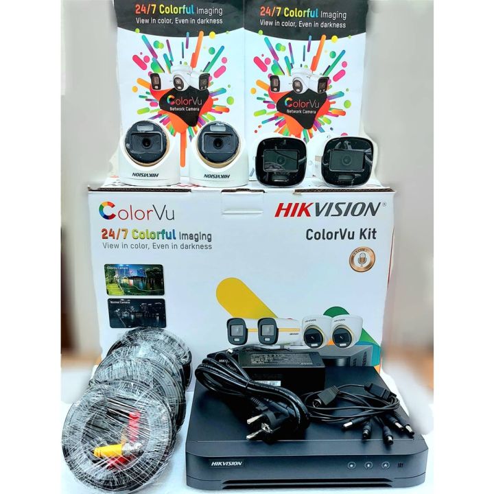 HIKVISION LITE 4CH2D2B/2MP/COLORVU KIT ) W/BUILT IN MIC - Image 3