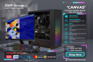 PC Pacage "CANVAS" Custom Gaming PC - AMD Ryzen 5 5600X, RTX 5050, 32GB RAM, 512GB SSD