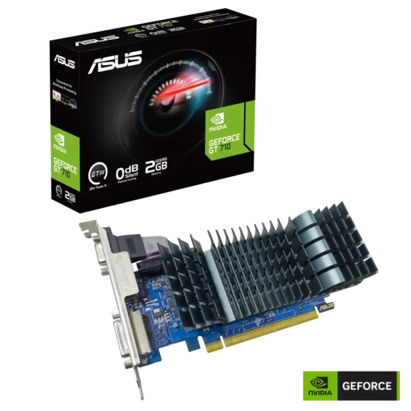 Asus NVIDIA GT710-SL-2GD5-BRK-EVO 2GB GDDR5 64-bit Low Profile Graphics Card